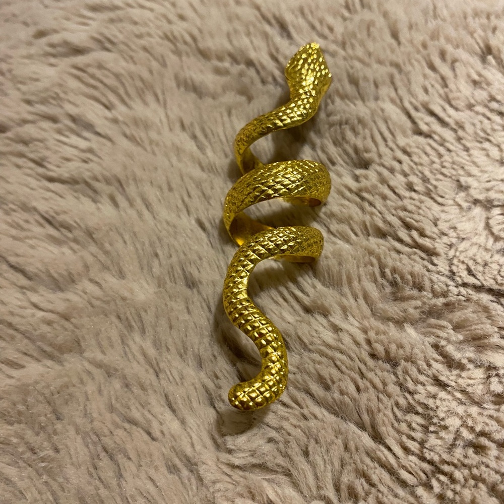 Gold Snake Ring - Picture 2 of 7